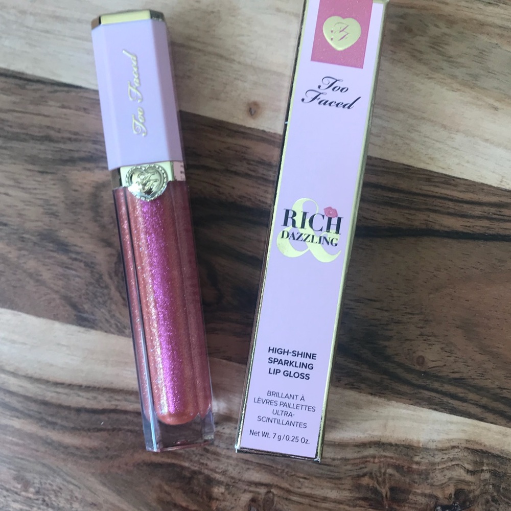 💗 SOLD OUT Too Faced Rich & Dazzling Lip Gloss NIB